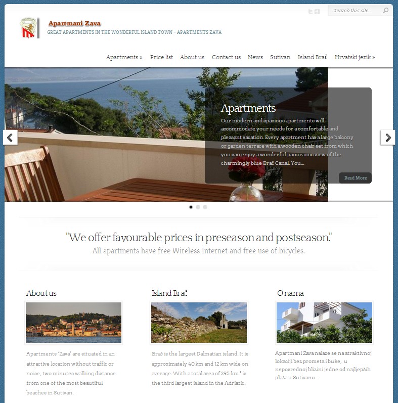 Apartments Zava - New Pages